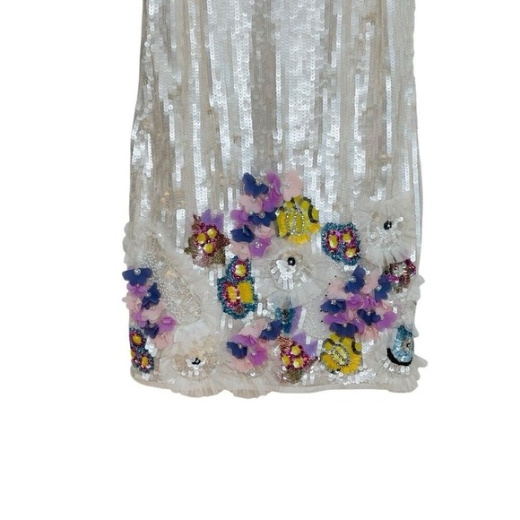 MAC DUGGAL # 93628 Sequined Floral Embellished Mini Cocktail Dress Size 4 NWT - Picture 5 of 8